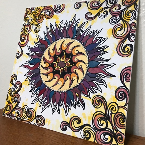 10"x10" Painted Canvas - Picture 2 of 2